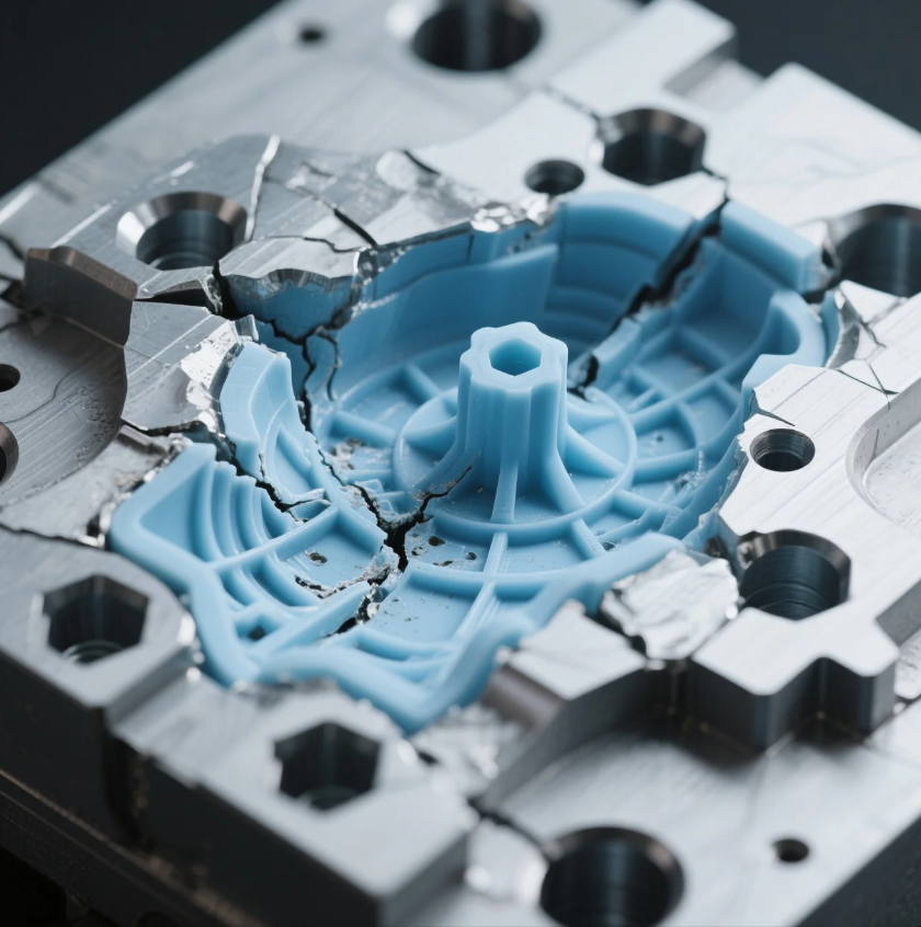 PLA Mold Deformation Example – Failed Low-Temp Mold