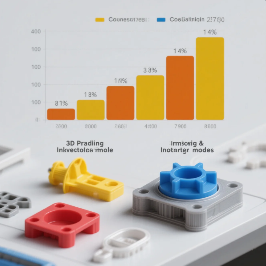 Cost Comparison Chart - 3D Printing vs Injection Molding