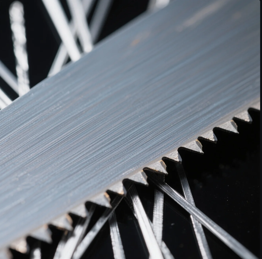 Metal Sliver – Thin Sharp Strip After Saw Cutting