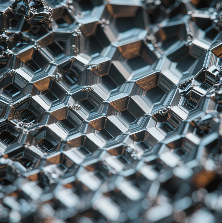 Microscopic view of Inconel 718 under stress