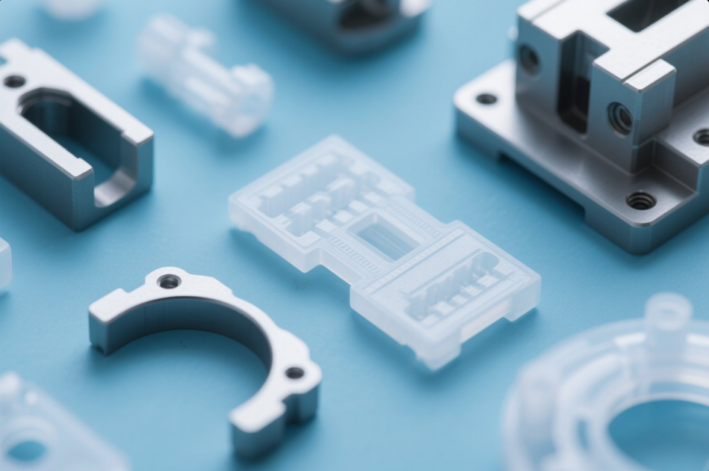Plastic parts used in industrial automation