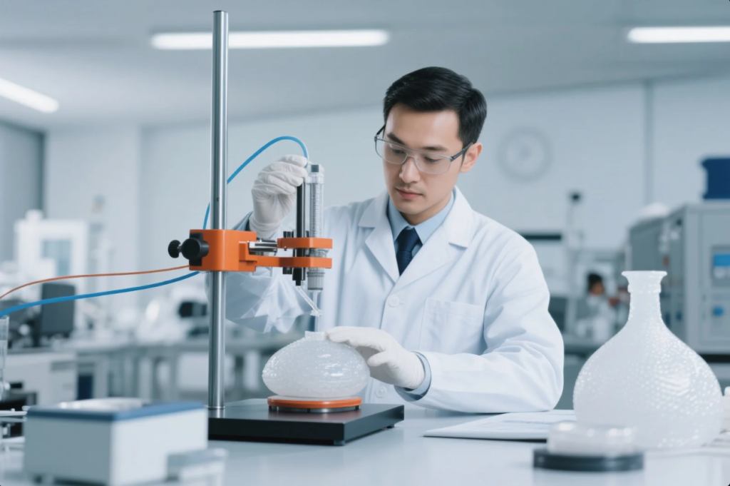 Testing polymer mechanical strength in lab