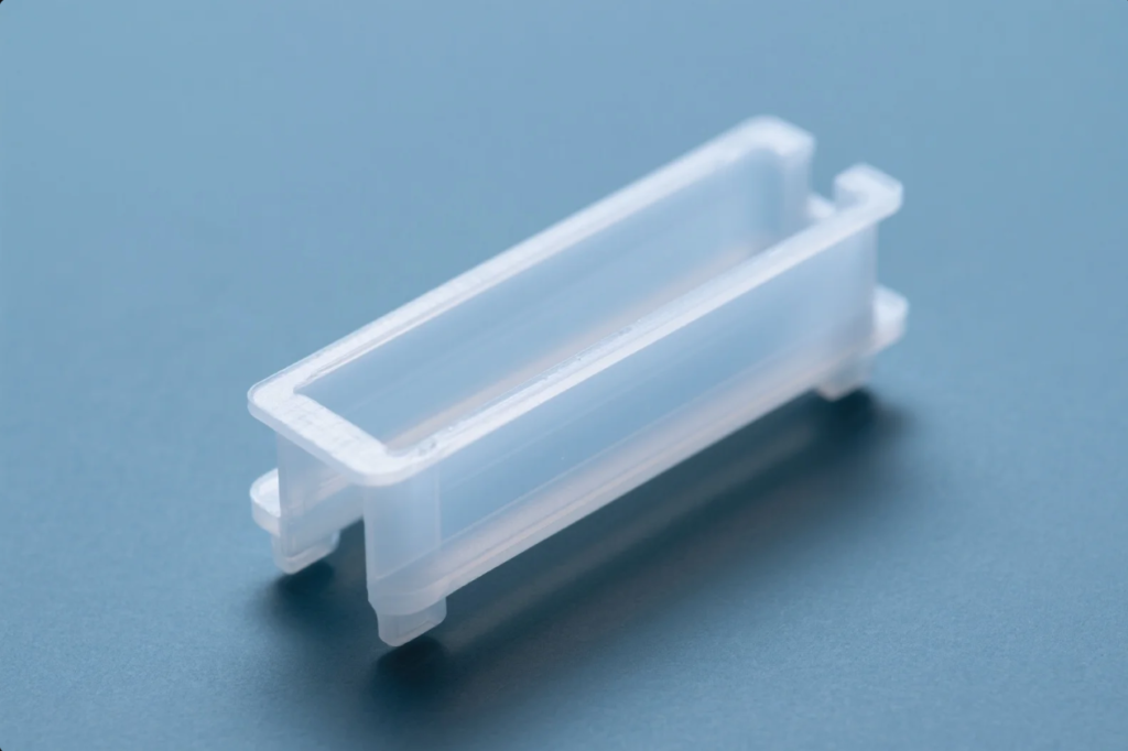 Injection-molded part replacing metal unit