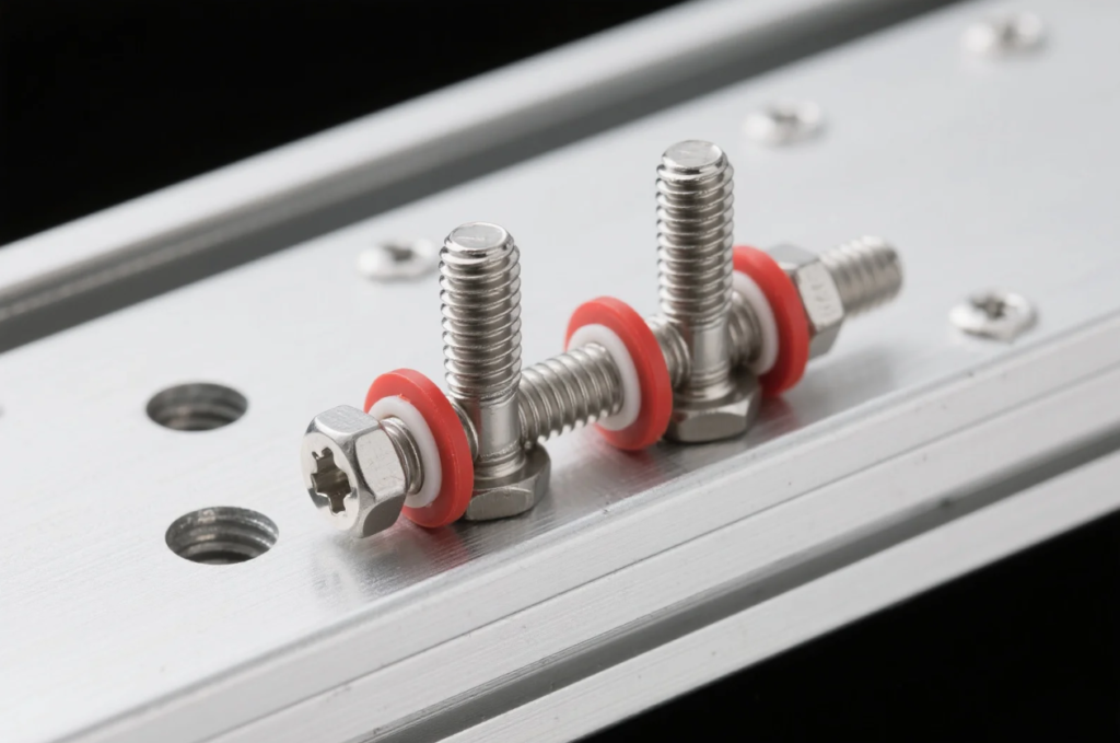 Insulated Stainless Screws in Aluminum Assembly