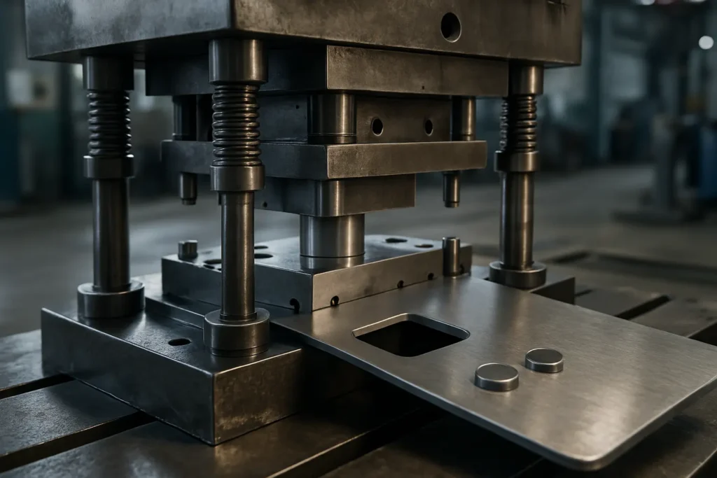 metal stamping, blanking, punching, die set, sheet metal fabrication, precision engineering