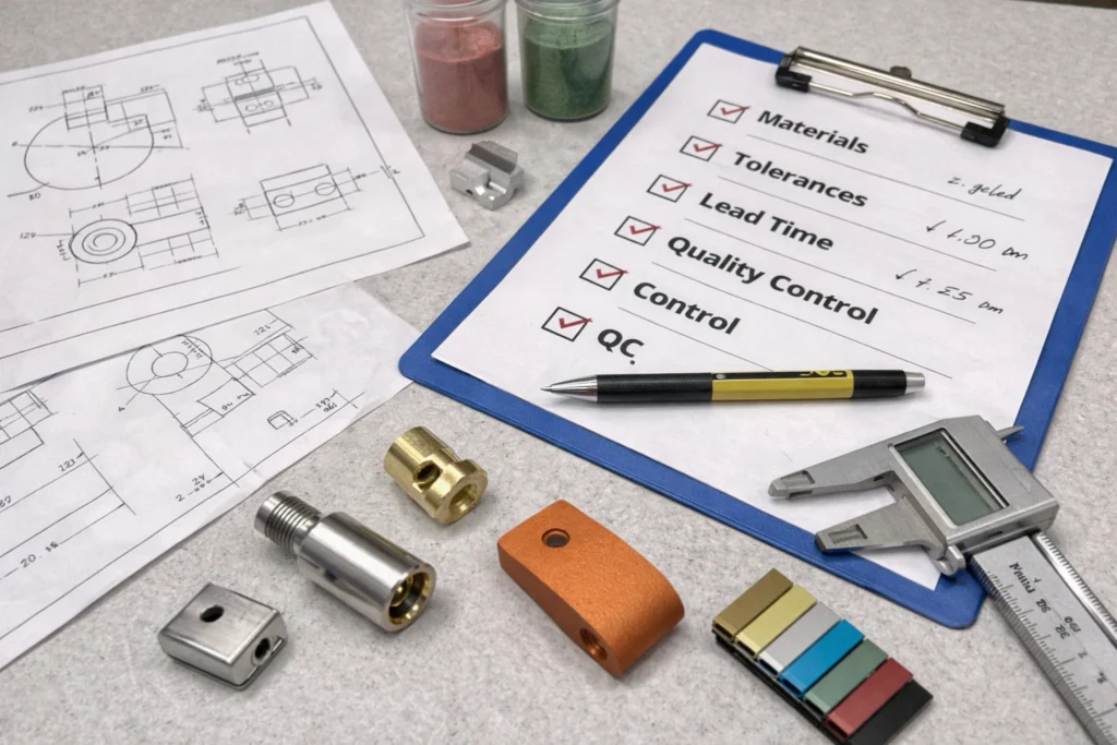 procurement faq checklist technical drawing part samples